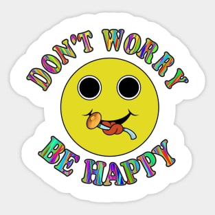 Don't worry be happy Sticker